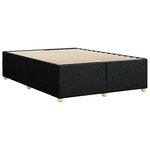 vidaXL Cadre de lit sans matelas noir 140x190 cm tissu