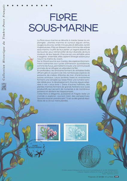 Document philatélique - Flore sous-marine