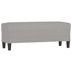 vidaXL Banc Gris clair 100x35x41 cm Tissu