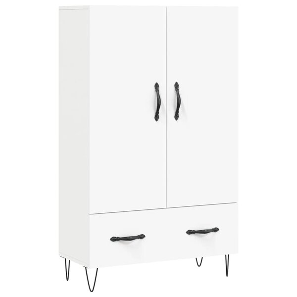 vidaXL Buffet haut blanc 69 5x31x115 cm bois d'ingénierie
