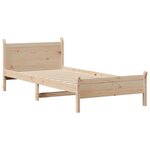 vidaXL Cadre de lit sans matelas 75x190 cm bois de pin massif