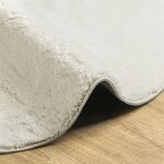 vidaXL Tapis 'HUARTE' à poils courts  doux et lavable  crème 80x150 cm
