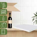 Pack and Move - Lot 2 plaques polystyrène rectangulaires 39 5 x 29 5 x 2 cm - Bricolage  Modélisme  Création - Blanc - A4