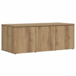 vidaXL Meuble TV chêne artisanal 80x34x30 cm bois d'ingénierie