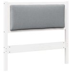 vidaXL Tête de lit Autre Blanc 100 cm Bois massif en pin