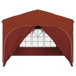 vidaXL Tente de fête pop-up 290 x 290 x 245 cm Terre cuite