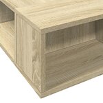vidaXL Cadre de lit chêne sonoma 150x200 cm bois d'ingénierie