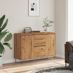 vidaXL Buffet chêne artisanal 104x35x70 cm bois d'ingénierie