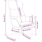 vidaXL Chaise de relaxation Gris clair Tissu
