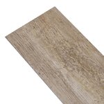 vidaXL Dalles de plancher PVC 5 02 m² 2mm autoadhésif délavage de bois