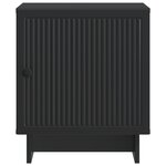 vidaXL Cabinet de chevet Noir 43 x 34 5 x 50 cm Bois d'ingénierie