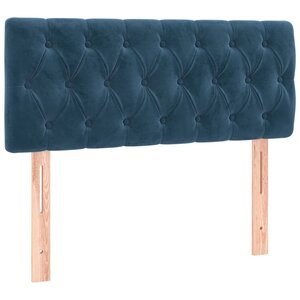 vidaXL Tête de lit Bleu foncé 100x7x78/88 cm Velours