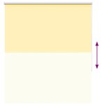 vidaXL Store enrouleur occultant jaune largeur du tissu 136 6 cm