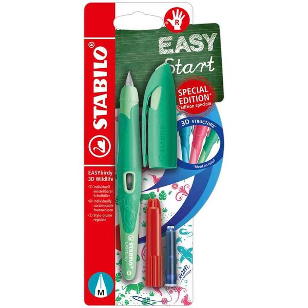 Stylo plume EASYbirdy 3D Wildlife R  vert  M STABILO