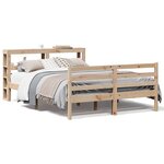vidaXL Cadre de lit sans matelas 140x200 cm bois massif de pin