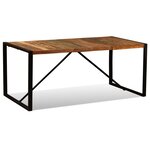 vidaXL Table à manger Bois de récupération massif 180 cm