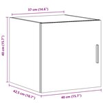 vidaXL Armoire murale chêne marron 40x42 5x40 cm bois d'ingénierie