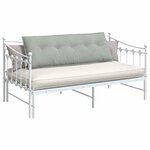 vidaXL Coussin de Dos Gris clair 140 x 50 cm Tissu en velours côtelé