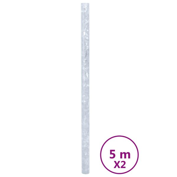 vidaXL Films pour fenêtre 2 Pièces dépoli motif de fleurs PVC