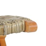 vidaXL Chaise de relaxation rotin kubu naturel et bois d'acajou massif