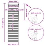 vidaXL Store zèbre beige marbré largeur du tissu 60 9 cm polyester