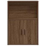 vidaXL Bibliothèque chêne marron 60x24x85 cm bois d'ingénierie