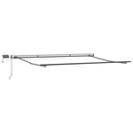 vidaXL Auvent manuel rétractable avec LED marron 500x300 cm