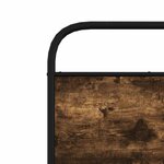 vidaXL Cadre de lit sans matelas 107x203 cm chêne fumé bois ingénierie