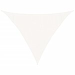 vidaXL Voile d'ombrage 160 g/m² Blanc 3x3x4 2 m PEHD