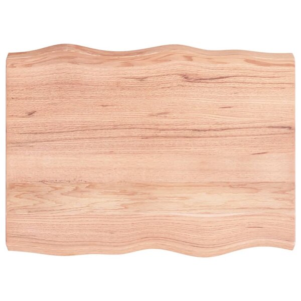 vidaXL Dessus de table bois massif traité bordure assortie