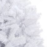 vidaXL Arbre de Noël artificiel pré-éclairé 500 cm blanc