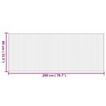vidaXL Tapis rectangulaire naturel 80x200 cm bambou