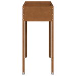 vidaXL Jardinière 100 5x40 5x90 cm acier résistant aux intempéries