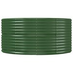 vidaXL Lit surélevé de jardin Vert 212x140x68cm Acier enduit de poudre