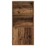 vidaXL Bibliothèque vieux bois 60x24x120 cm bois d'ingénierie