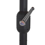 vidaXL Parasol d'extérieur avec poteau en aluminium terre cuite