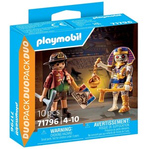 PLAYMOBIL 71796 - Duo : Chasseur de trésors  momie et accessoires