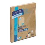 Paquet de 50 pochettes kraft brun n°24 260x330 90 g/m² bande de protection gpv