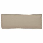 vidaXL Coussin pour banc de palette Taupe 110 x 40 x 8 cm Tissu Oxford