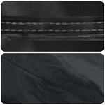 vidaXL Housse de Table Uni Noir 112 x 112 x 15 cm tissu