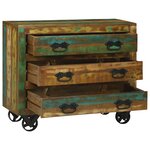 vidaXL Buffet avec 3 tiroirs 80x30x65 cm Bois massif récupéré