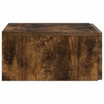 vidaXL Table d'appoint murale 87 5 x 34 5 x 17 cm Bois d'ingénierie