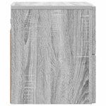 vidaXL Cabinet de chevet mural Sonoma gris 33 x 34 5 x 40 cm