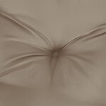 vidaXL Coussins de palette lot de 2 taupe 50x50x7 cm tissu oxford