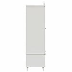 vidaXL Armoire Tableau Noir avec tiroir Blanc Bois d'ingénierie