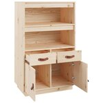 vidaXL Buffet haut 67x40x108 5 cm Bois massif de pin
