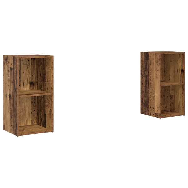 vidaXL Ensemble meuble TV 2 Pièces Bois ancien 72 x 35 x 36.5 cm