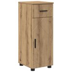 vidaXL Ensemble de mobilier de salle de bain 4 Pièces chêne artisanal