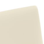 vidaXL Chaises de Salle à Manger avec Roues avec des roues 2 Pièces Crème