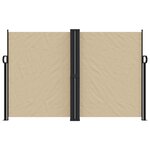vidaXL Auvent latéral rétractable beige 160x1000 cm